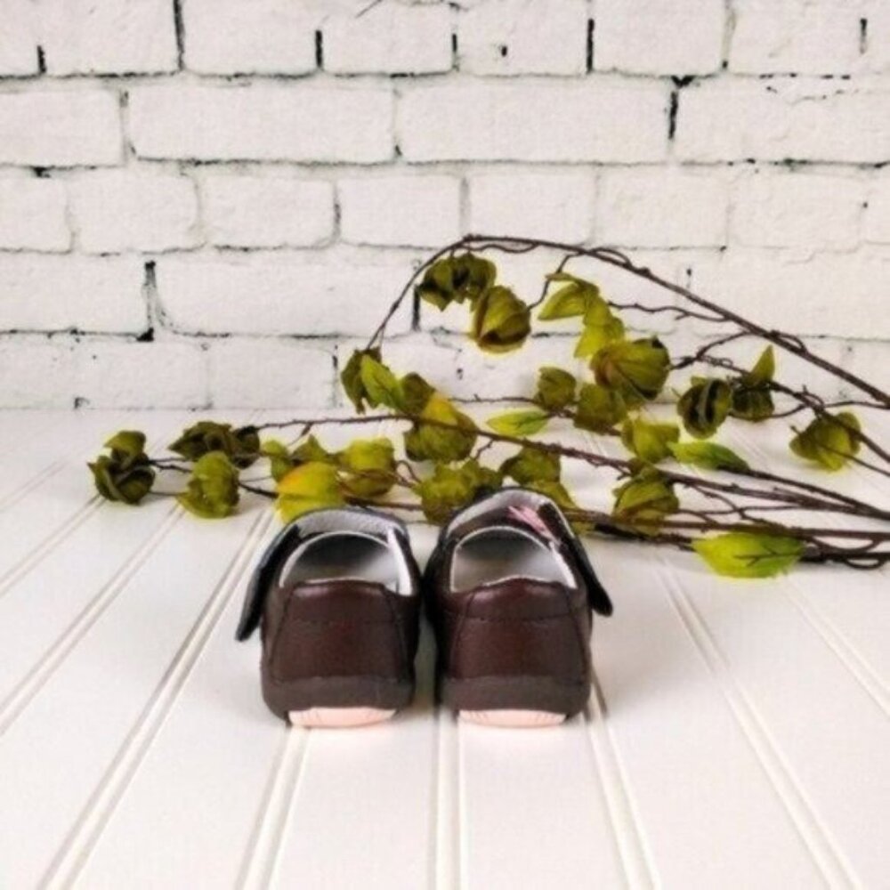 Riley Roos Fiona Mary Jane Leather Shoes Chestnut - Picture 4 of 6